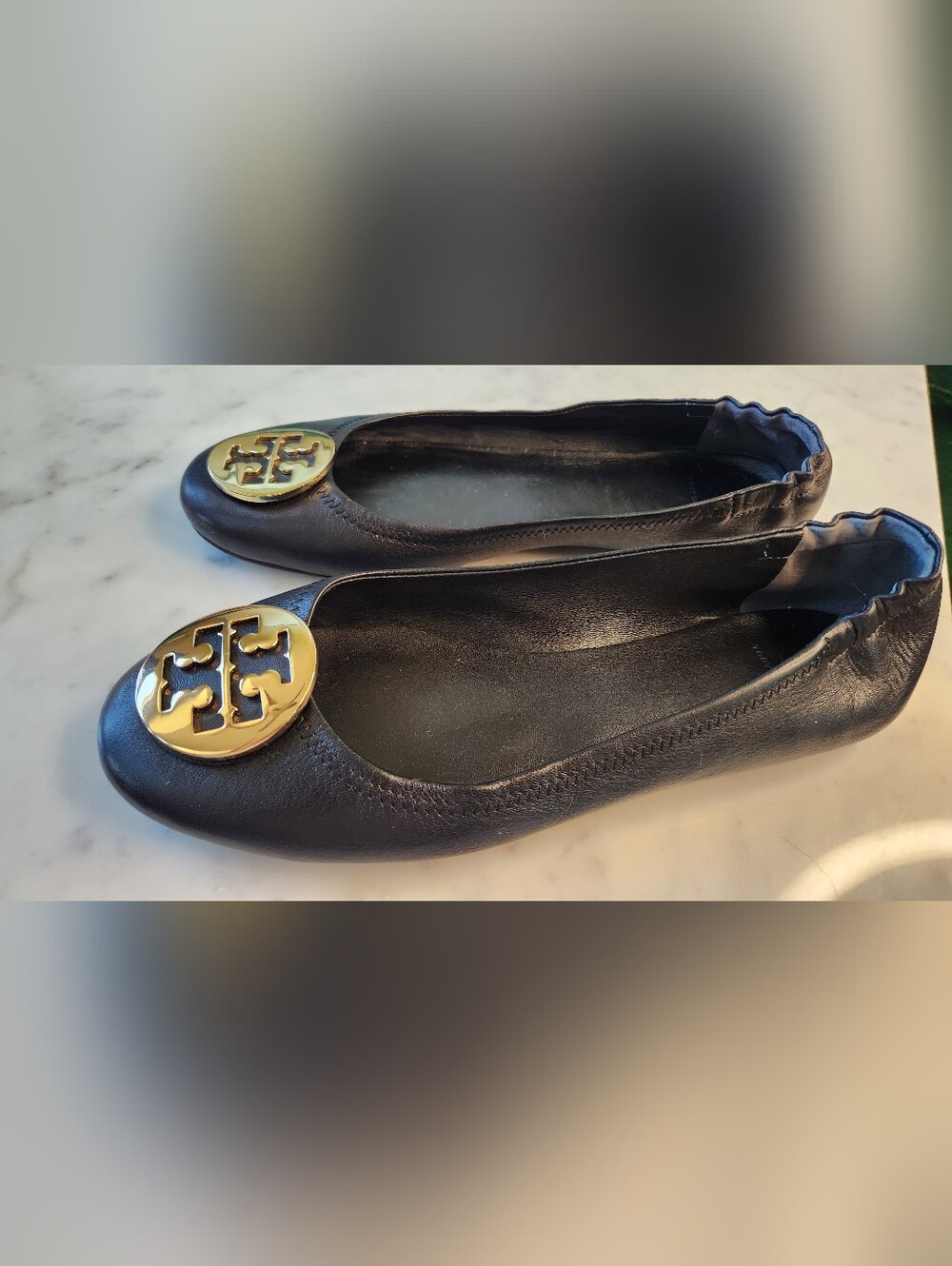 Tory Burch Minnie Travel Ballet Flats, Est Sz 10- Like New